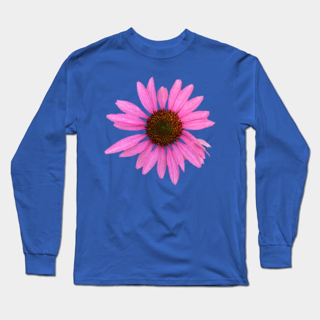 Purple Cone Flower Long Sleeve T-Shirt by Amanda1775